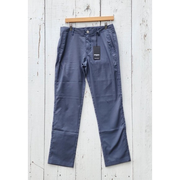 Bonobos Men's Navy Houndstooth Slim Fit Golf Pants Sz 30 / 30 PLZ READ